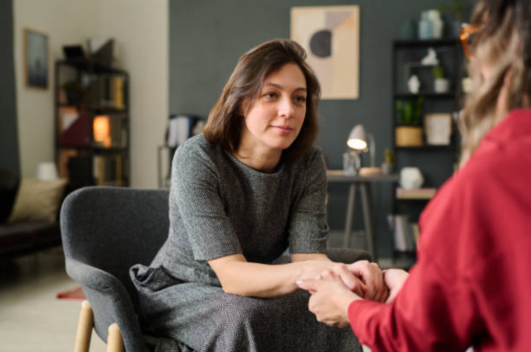 Christian counseling session in Frisco with a supportive therapist offering faith-based guidance